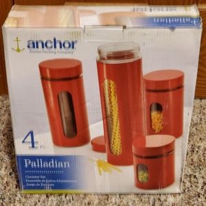 4 Piece Kitchen Canister Set